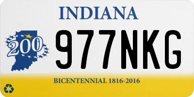 IN license plate 977NKG