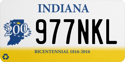 IN license plate 977NKL