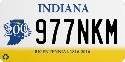 IN license plate 977NKM