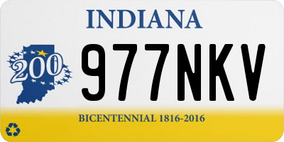 IN license plate 977NKV