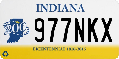 IN license plate 977NKX
