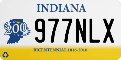 IN license plate 977NLX