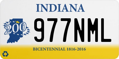 IN license plate 977NML