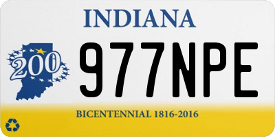 IN license plate 977NPE