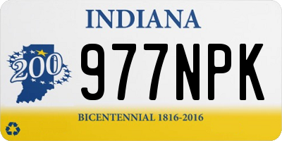 IN license plate 977NPK