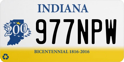 IN license plate 977NPW