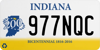 IN license plate 977NQC