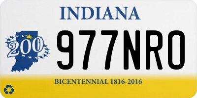 IN license plate 977NRO