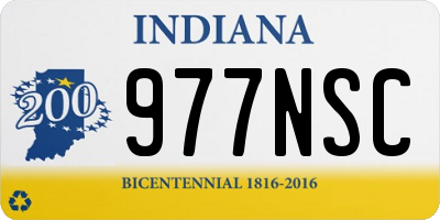 IN license plate 977NSC