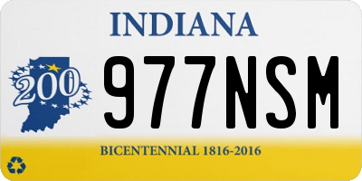 IN license plate 977NSM