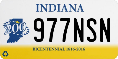 IN license plate 977NSN