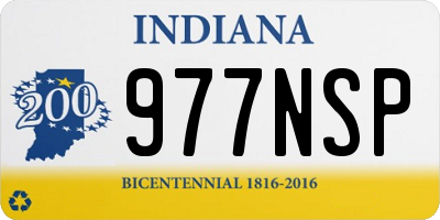 IN license plate 977NSP