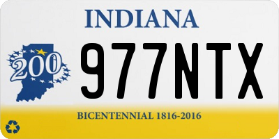 IN license plate 977NTX