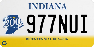 IN license plate 977NUI