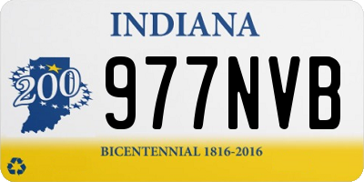 IN license plate 977NVB
