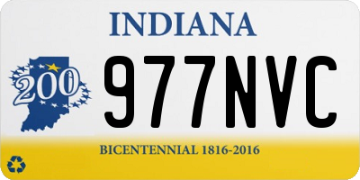 IN license plate 977NVC