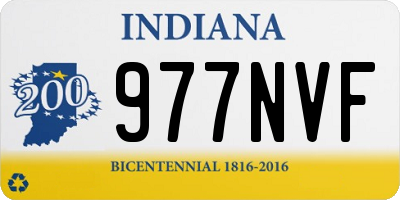 IN license plate 977NVF
