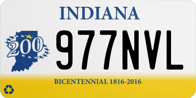 IN license plate 977NVL