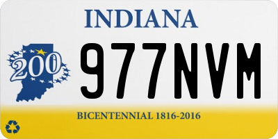IN license plate 977NVM