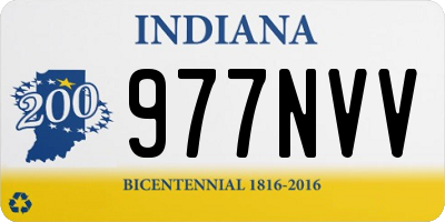 IN license plate 977NVV