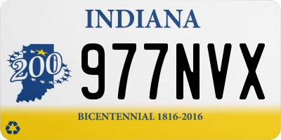 IN license plate 977NVX