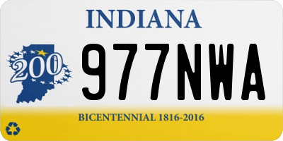 IN license plate 977NWA
