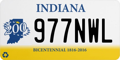 IN license plate 977NWL