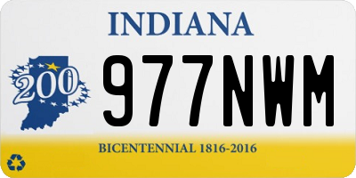 IN license plate 977NWM