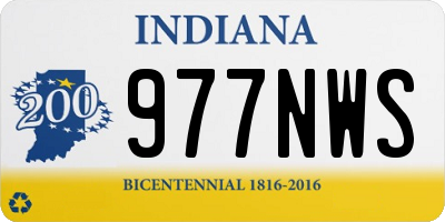 IN license plate 977NWS
