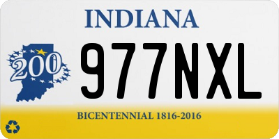 IN license plate 977NXL