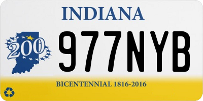 IN license plate 977NYB