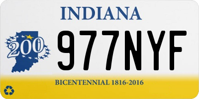 IN license plate 977NYF