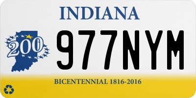 IN license plate 977NYM