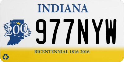 IN license plate 977NYW