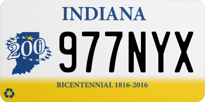 IN license plate 977NYX