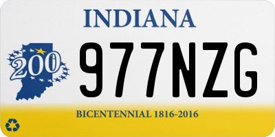 IN license plate 977NZG