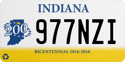 IN license plate 977NZI