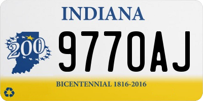 IN license plate 977OAJ
