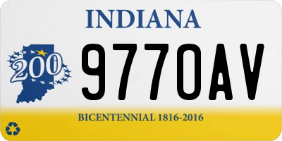IN license plate 977OAV