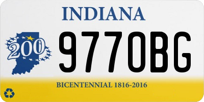 IN license plate 977OBG