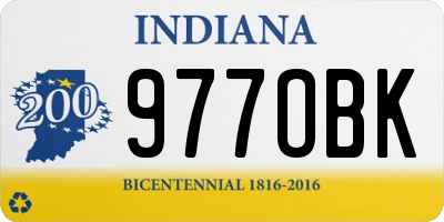 IN license plate 977OBK