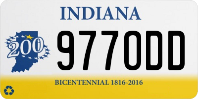 IN license plate 977ODD