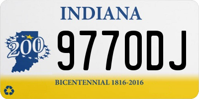 IN license plate 977ODJ