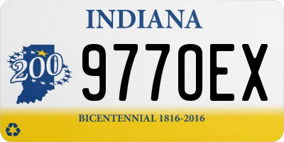 IN license plate 977OEX
