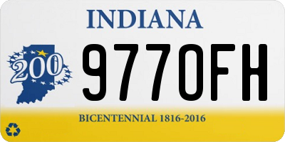 IN license plate 977OFH