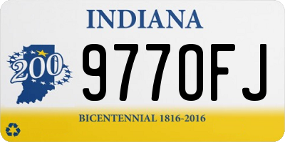 IN license plate 977OFJ
