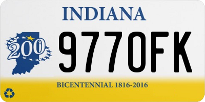 IN license plate 977OFK