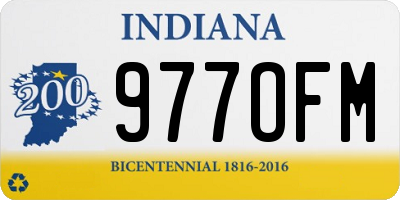 IN license plate 977OFM
