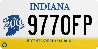 IN license plate 977OFP