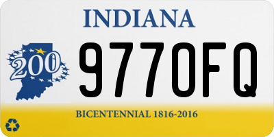IN license plate 977OFQ